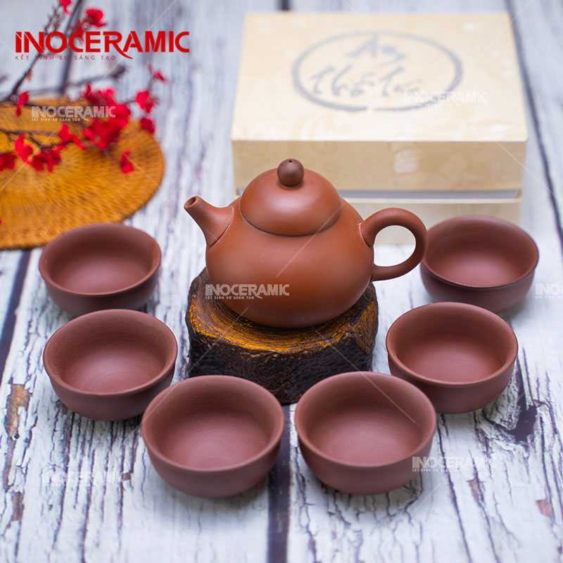 Bộ ấm chén, bộ ấm trà gốm sứ - Inoceramic