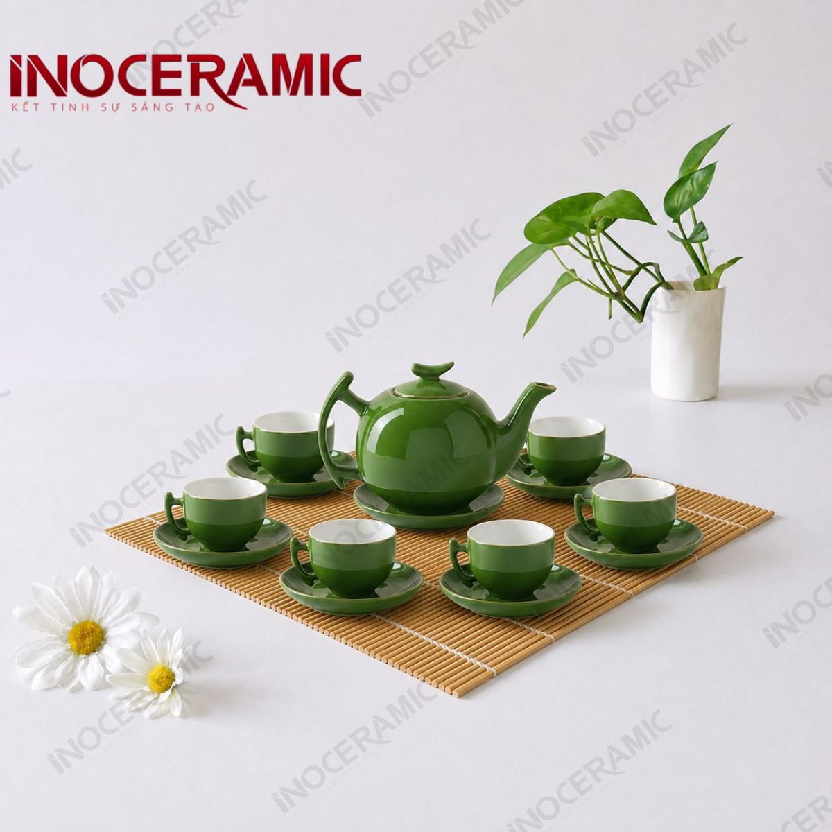 Bộ ấm chén bưởi cành