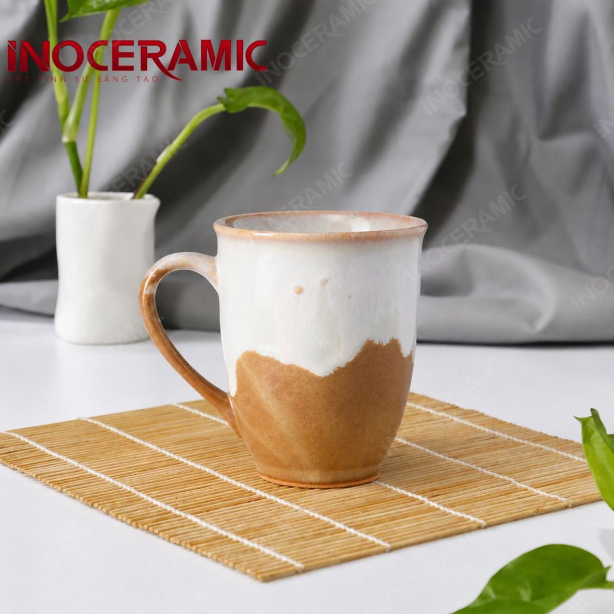 Cốc (Ly) bầu loe quai tim