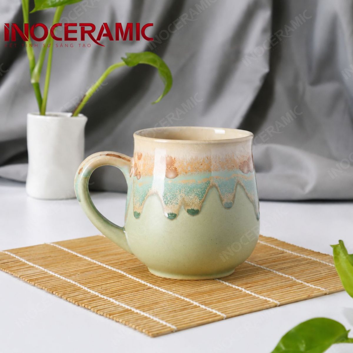 Cốc (Ly) bầu miệng loe quai tim - anh chi tiet 3