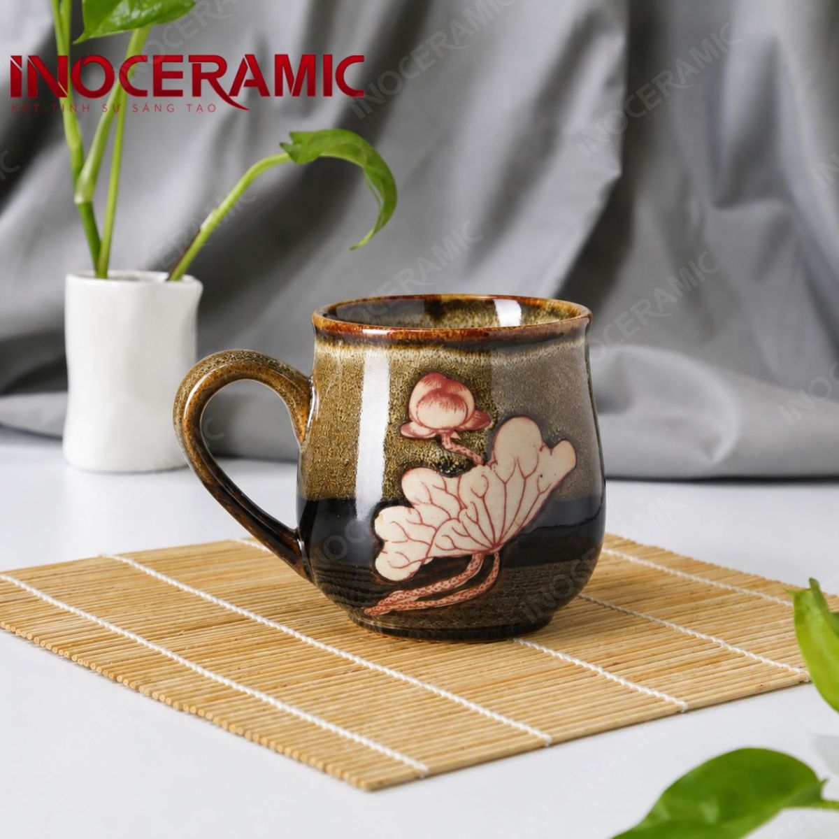 Cốc (Ly) bầu miệng loe quai tim - anh chi tiet 6