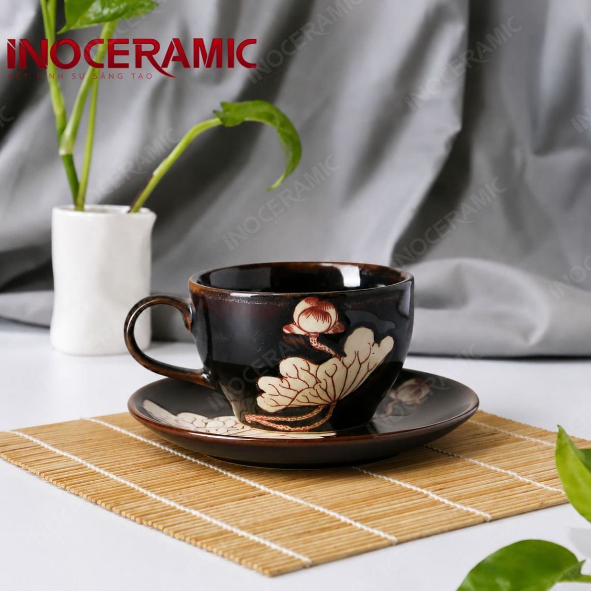 Cốc (Ly) cappuccino đế bệt