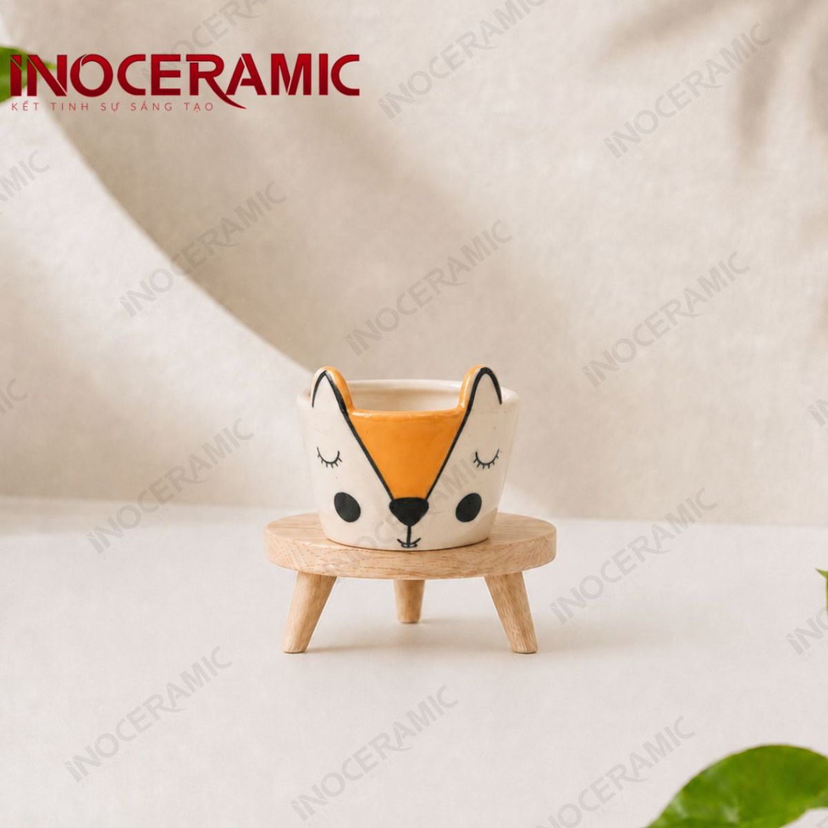 Chậu cây mini hình cáo - anh chi tiet 2