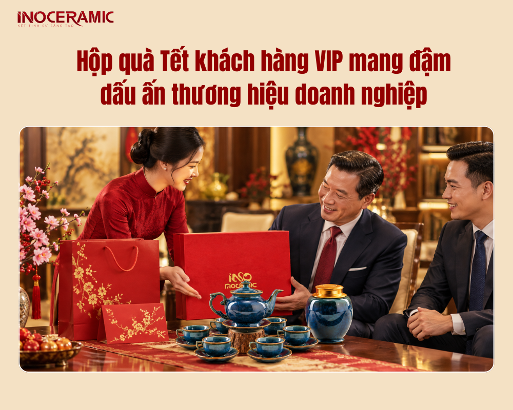 Hộp quà Tết khách hàng VIP mang đậm dấu ấn thương hiệu doanh nghiệp