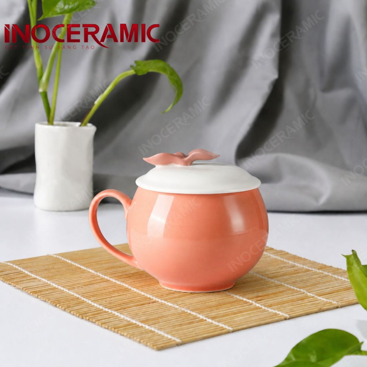 Cốc (Ly) nắp nơ
