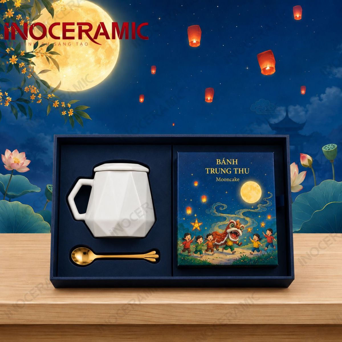 Giftset Trăng Vàng Nhã Ý - Quà tặng trung thu