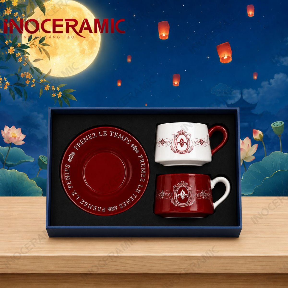 Giftset Nguyệt Hồng Viên Ý - Quà tặng trung thu