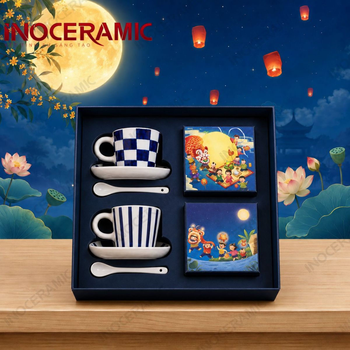 Giftset Song Lam Hội Nguyệt - Quà tặng trung thu