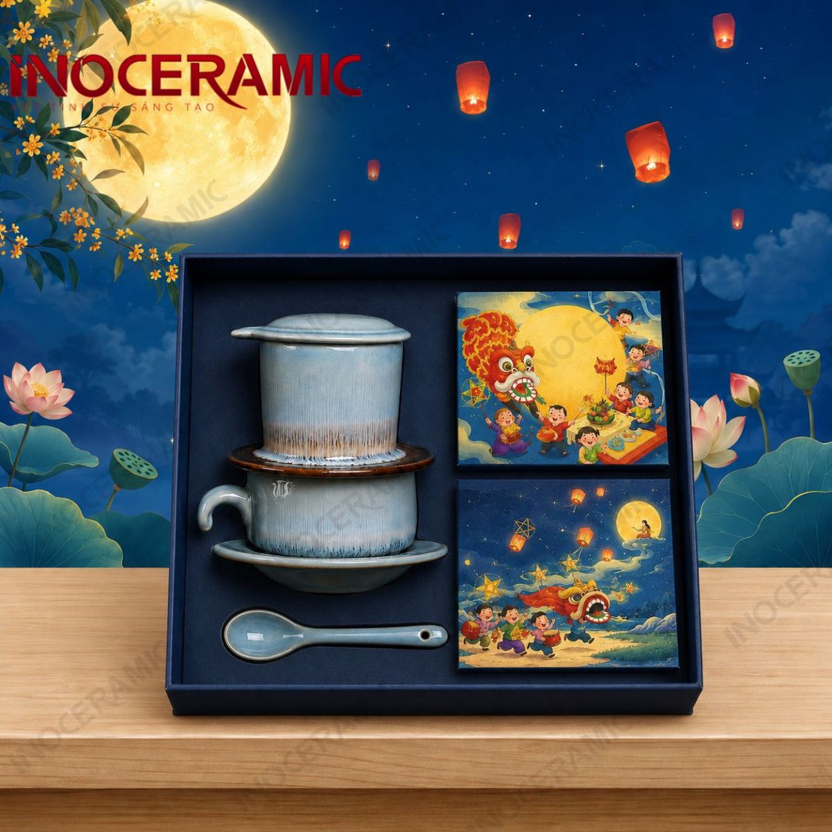 Giftset Trăng Trà An Nhã - Quà tặng trung thu