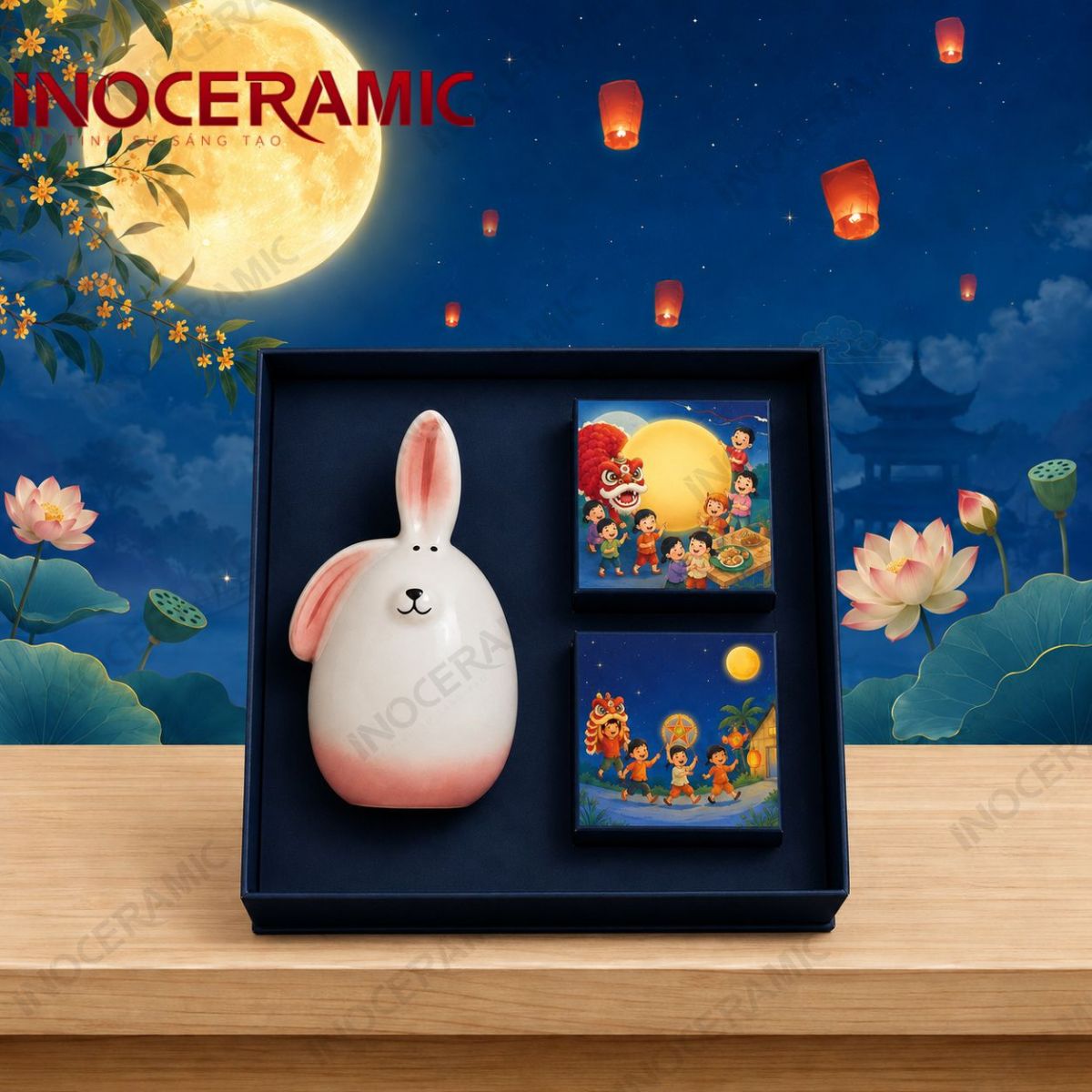 Giftset Hồng Thố Vui Trăng - Quà tặng trung thu
