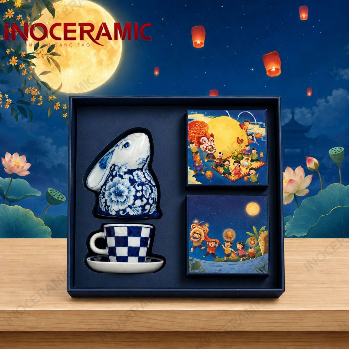 Giftset Nguyệt Lam Hữu Nghị - Quà tặng trung thu