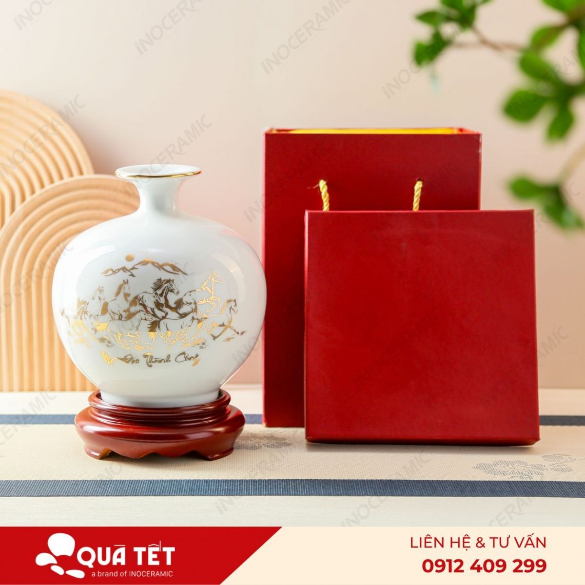 Bình hút lộc Mã Đáo Thịnh Vượng