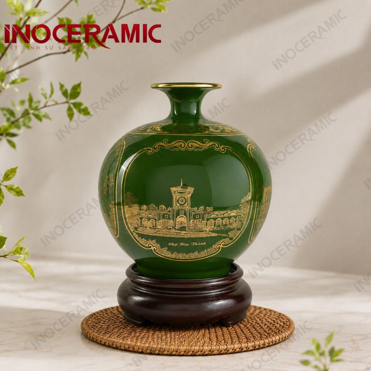 Bình Hút Lộc Sài Thành tứ cảnh - anh chi tiet 3
