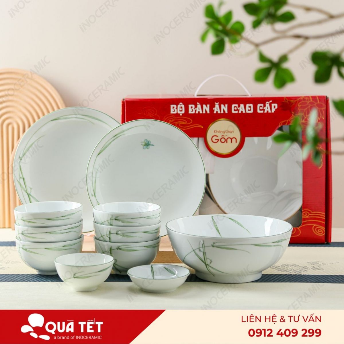 Bộ 11 món Lan Chi Xanh