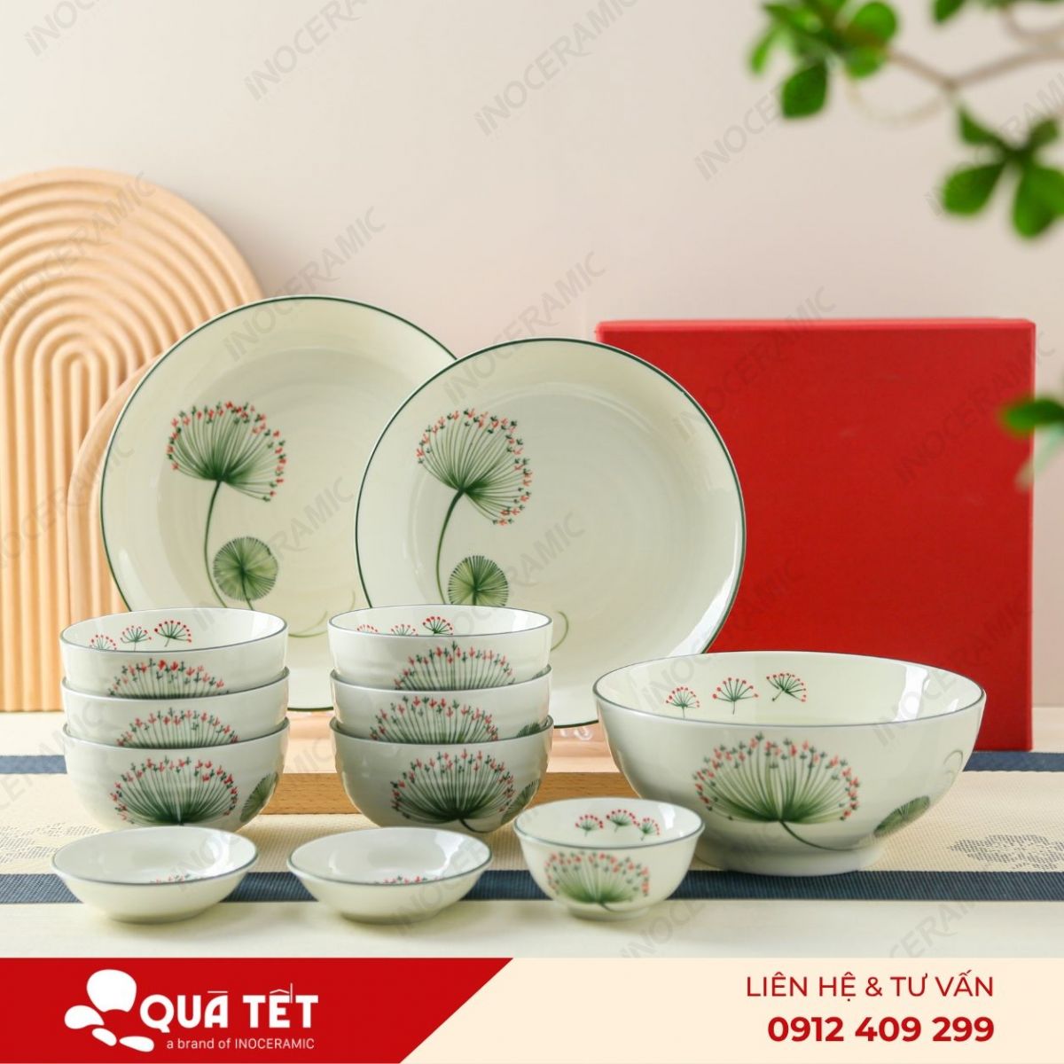 Bộ 12 món hoa Bồ Công Anh