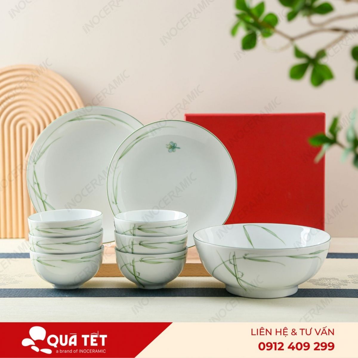 Bộ 9 món Lan Chi Xanh