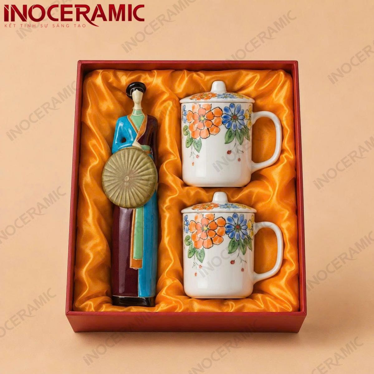 Giftset Ly Sứ Nàng Thơ Sắc Hoa