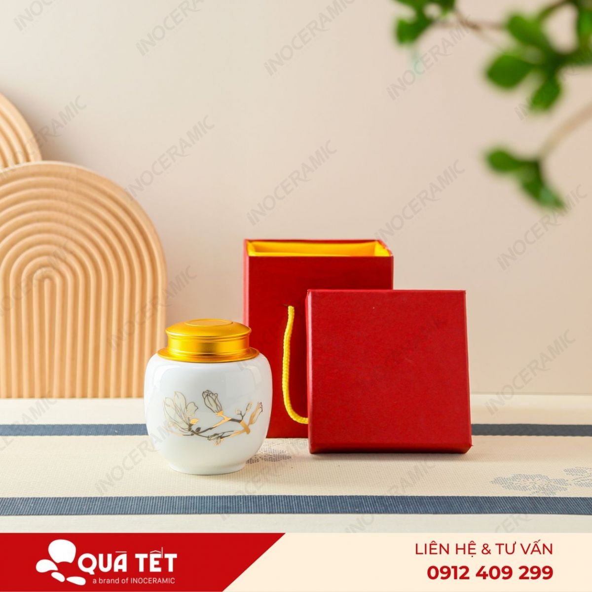 Hũ đựng trà Ngọc Lan