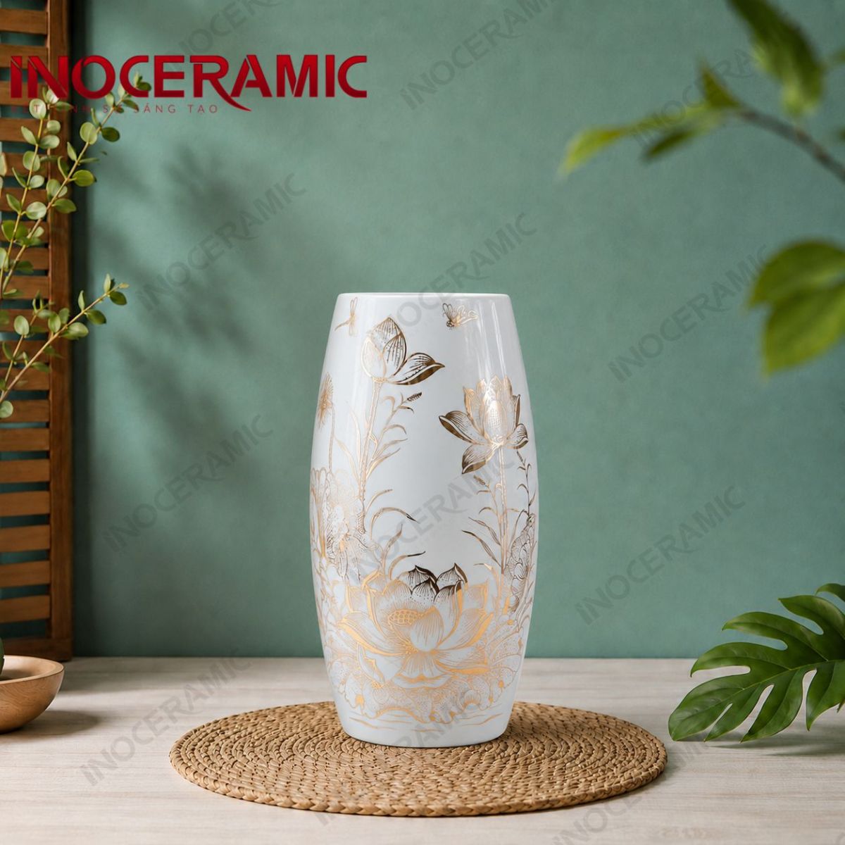 Lọ bom sen đại chỉ vàng
