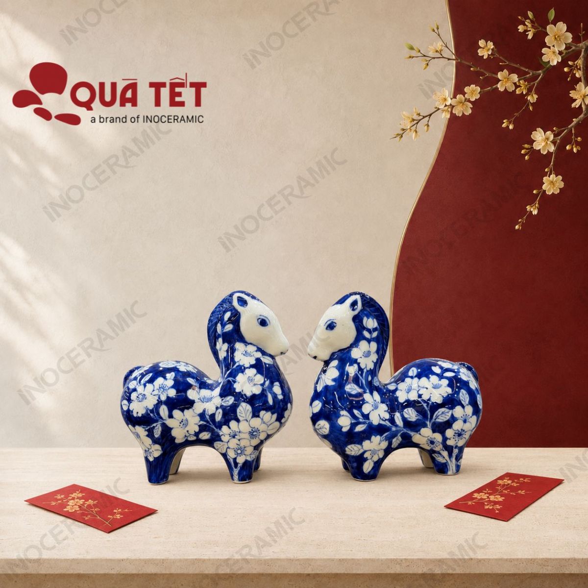 Tượng ngựa phong thủy Bích Mã Thịnh Vượng | Quà tặng đối tác