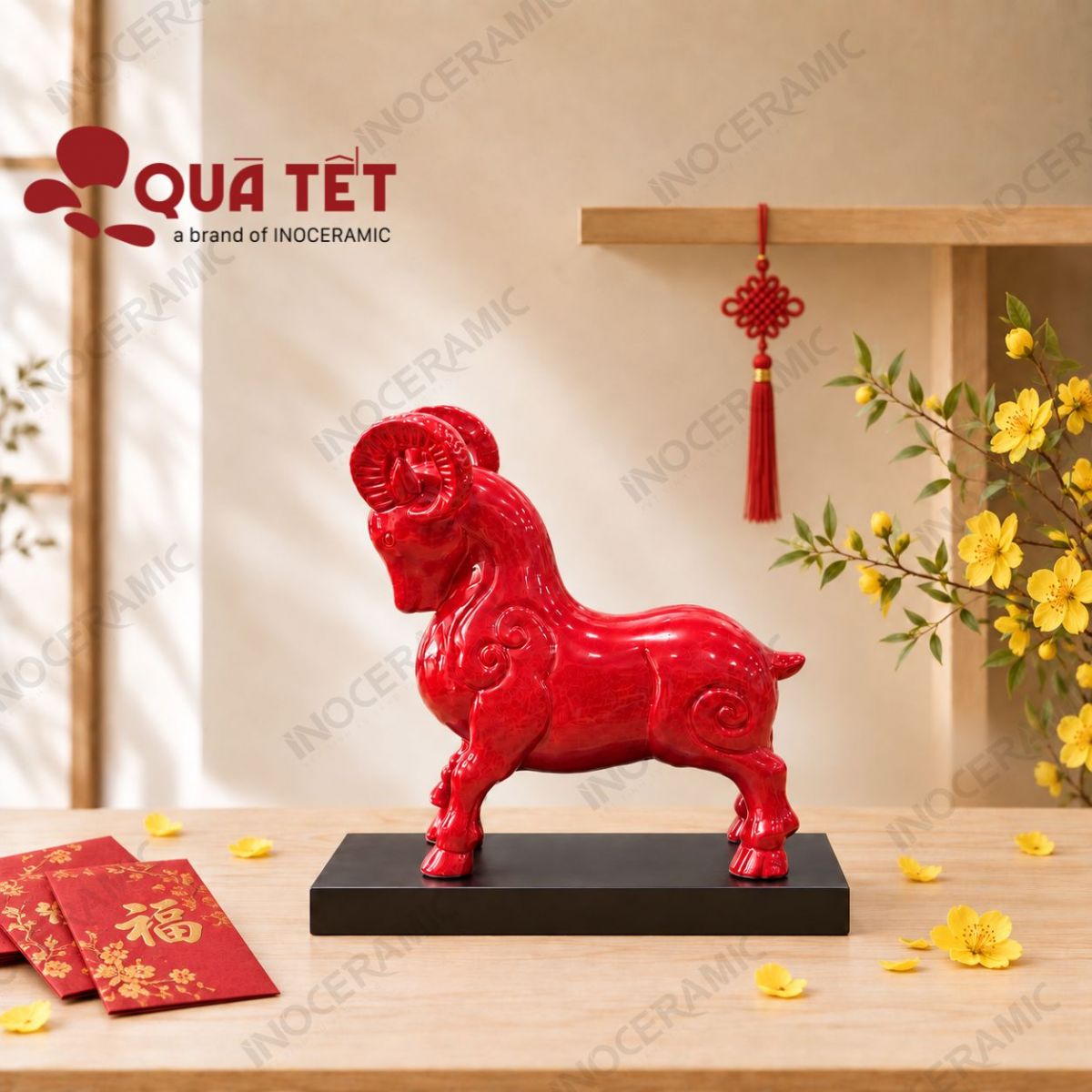Tượng dê phong thủy Xích Dương Uy Phúc | Quà tặng doanh nghiệp
