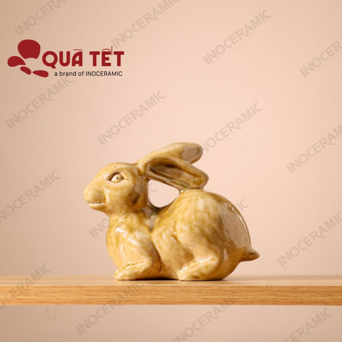 Tượng thỏ Bát Tràng Kim Thố An Khang | Quà tặng doanh nghiệp