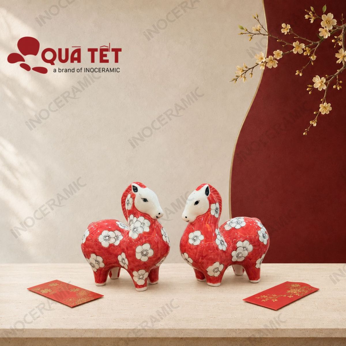 Tượng ngựa phong thủy Xích Mã Khai Xuân | Quà tặng phong thủy