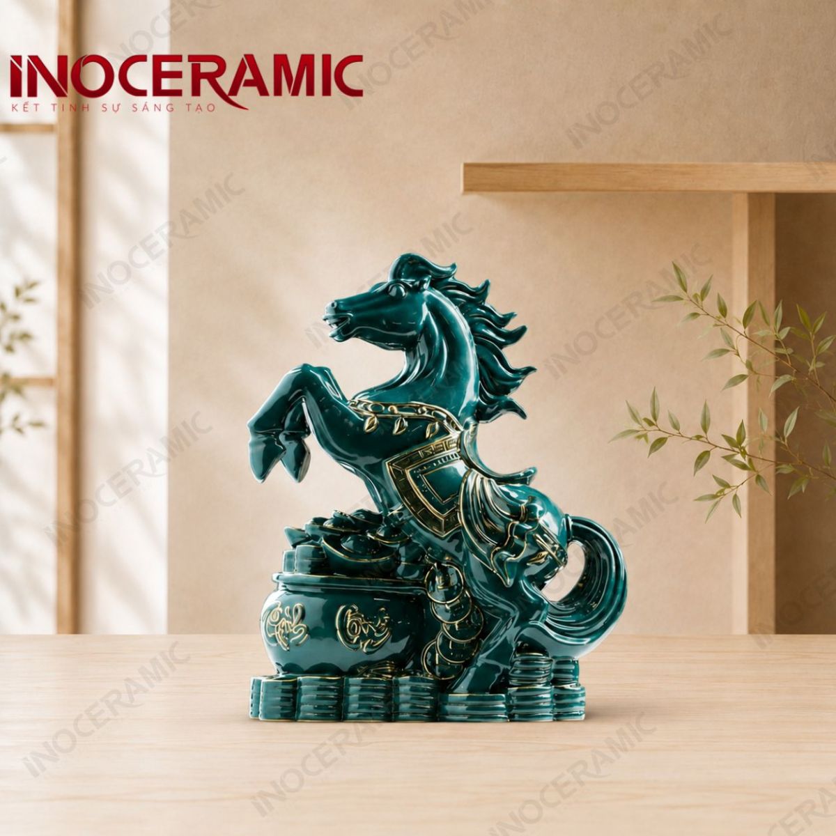 Tượng Lục Mã Cát Tường