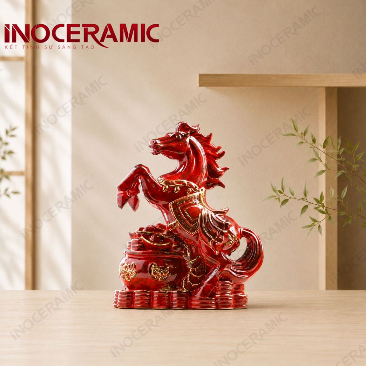Tượng Xích Mã Tài Lộc