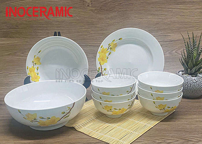 Bộ Bàn Ăn Minh Châu Mai Vàng - anh minh hoa