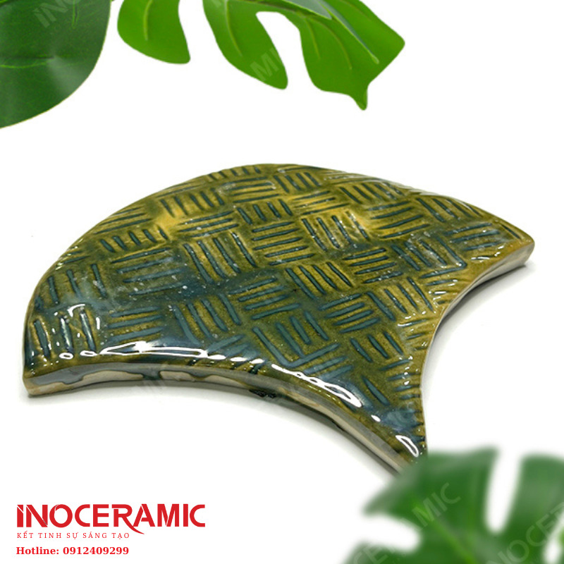 Gạch mosaic ngọc trai xanh