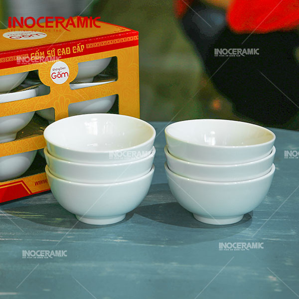 Bộ 6 Bát Cơm Trắng LP