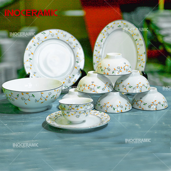 Bộ Bàn Ắn Hoa Dây Nhí LP 12SP