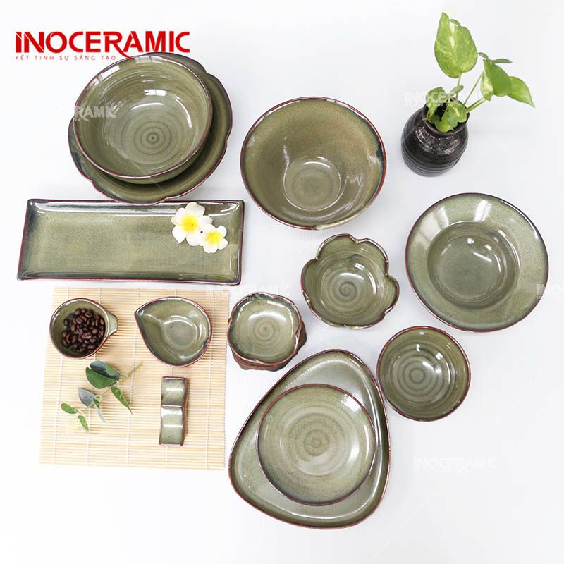 Bộ đồ ăn men hỏa biến cao cấp phân phối trực tiếp từ xưởng sản xuất bát đĩa