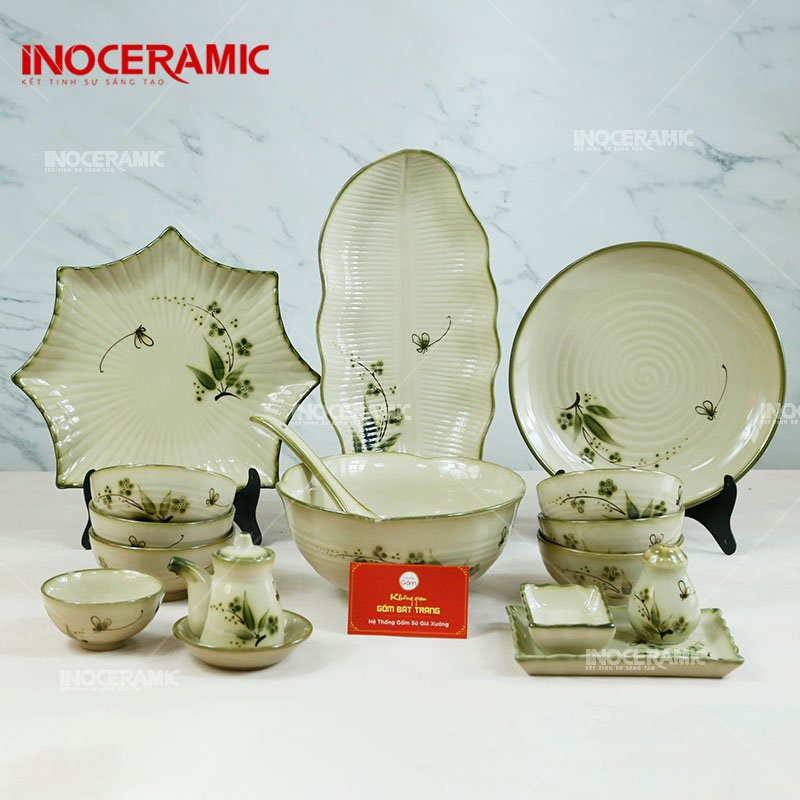 Dòng sản phẩm bát dĩa men rạn cổ điển tinh xảo