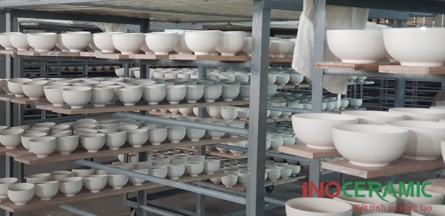 Mẫu bộ ấm chén bát dĩa quà tặng in logo thương hiệu sắc nét