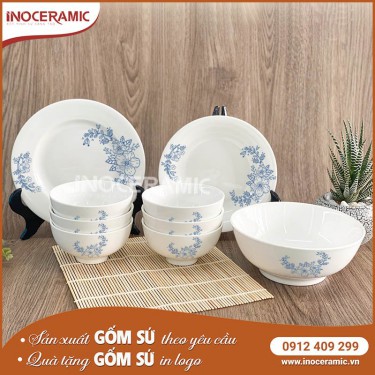 Bát Đĩa Quà Tặng In Logo Sang Trọng