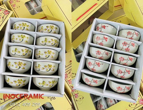 Bát Đĩa Quà Tặng In Logo Sang Trọng