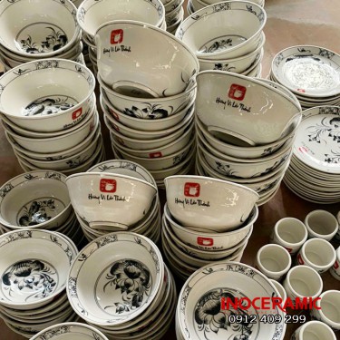 Bát Đĩa Quà Tặng In Logo Sang Trọng