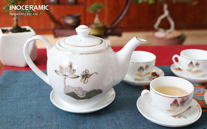 Ấm Chén Dáng ML Sen Vàng - anh minh hoa 2