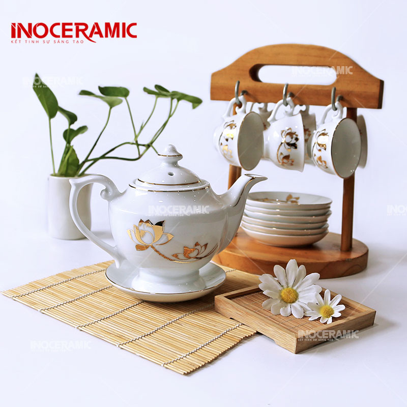 Bộ Trà Đèn Thần Sen Vàng 1 - anh chi tiet 2