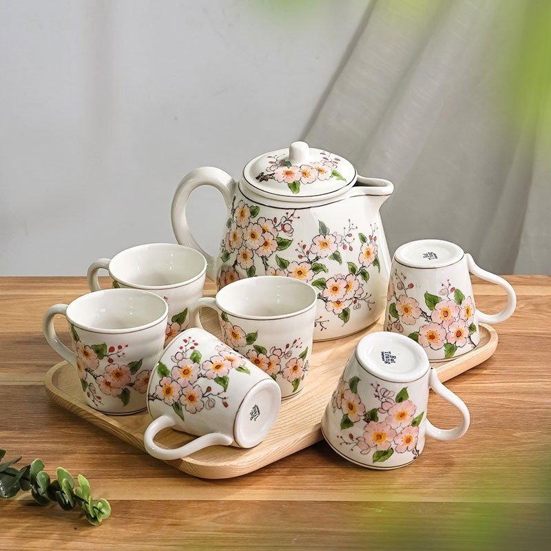 Bộ Bình Nước Vẽ Tay 13