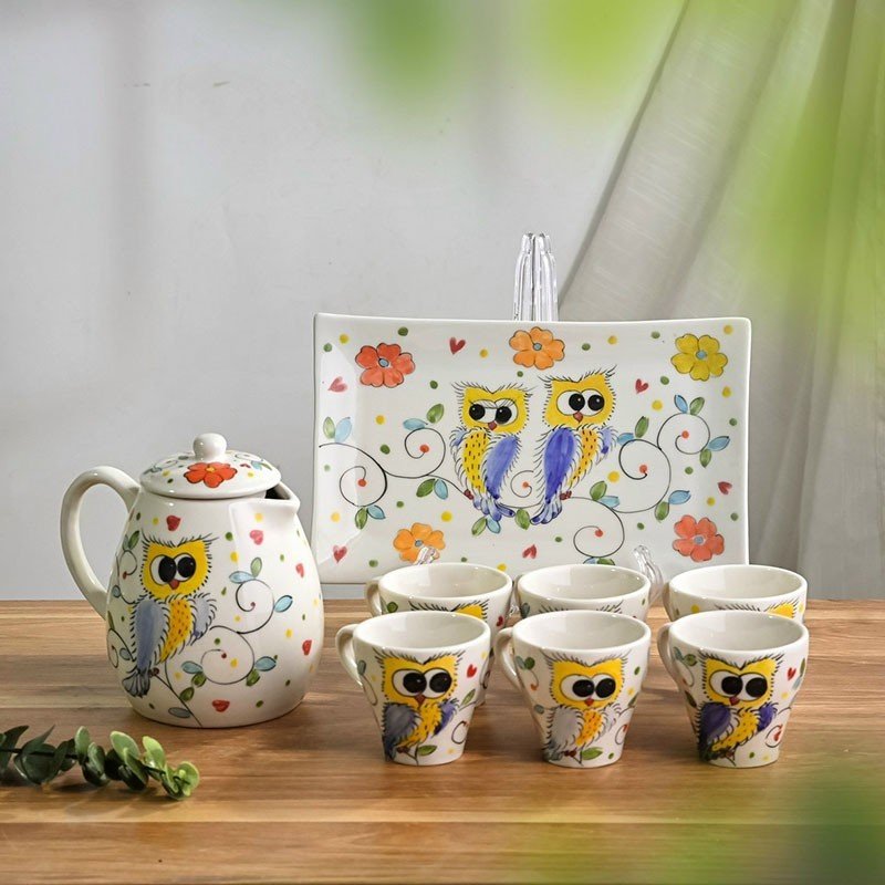 Bộ Bình Nước Vẽ Tay 15 - anh chi tiet 2