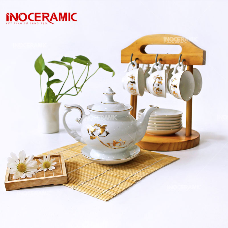 Bộ Trà Đài Cát Sen Vàng 1