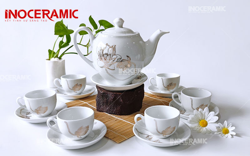 Bộ Trà Dáng ML Hoa Mẫu Đơn Vàng - anh minh hoa