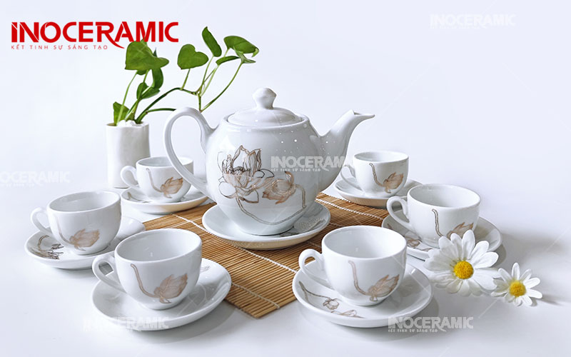 Bộ Trà Dáng ML Hoa Mẫu Đơn Vàng - anh minh hoa 2