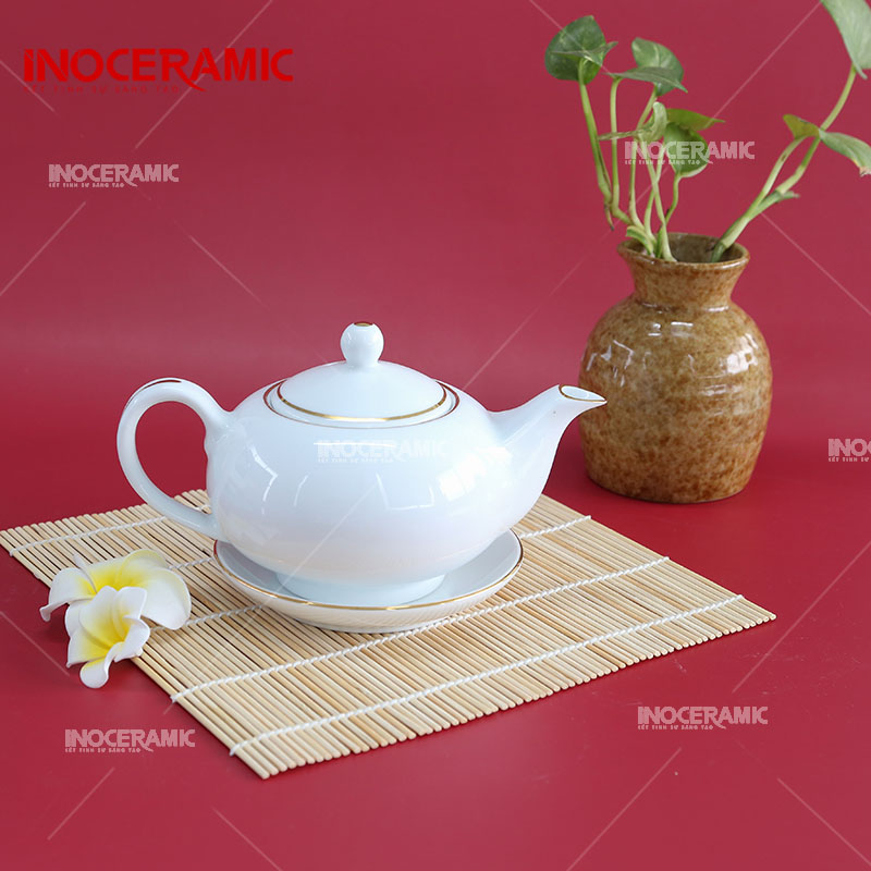 Bộ Trà Trắng Dáng Mới Viền Kim - anh chi tiet 2