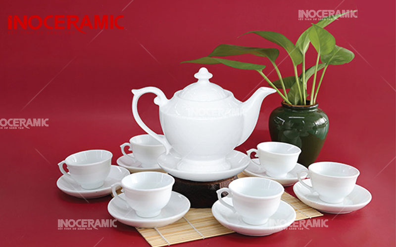 Bộ Trà Đèn Thần Trắng - anh minh hoa