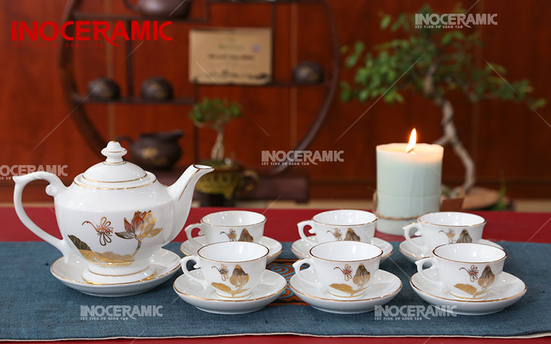 Bộ Trà Đèn Thần Sen Vàng - anh minh hoa 2