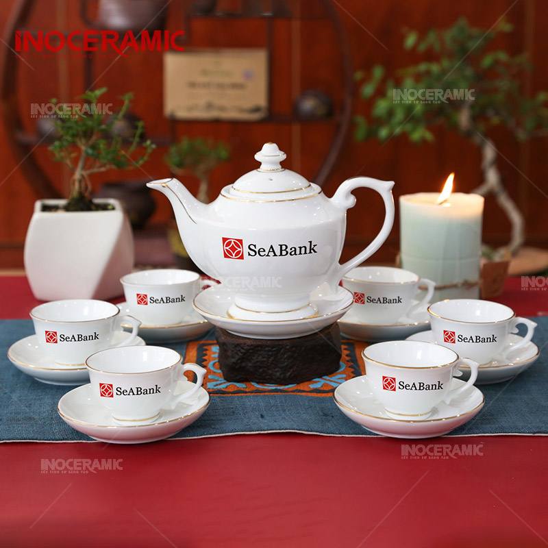 Ấm Chén In Logo SeABank